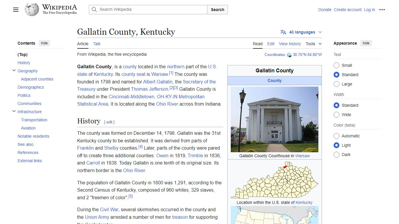 Gallatin County, Kentucky - Wikipedia