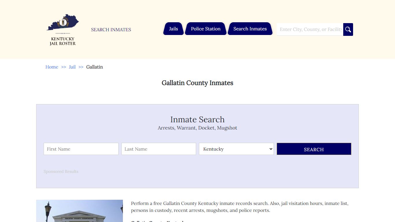 Gallatin County Inmates - Jail Roster Search